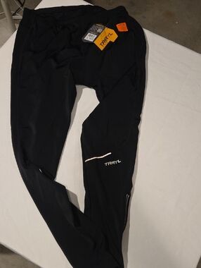 TRAYL Men's Black Performance Cycle Pants